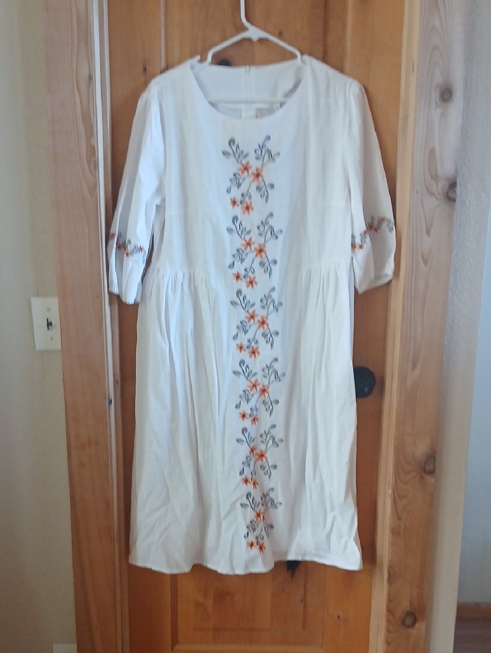 Petal Lush Embroidered Flowy Midi Dress